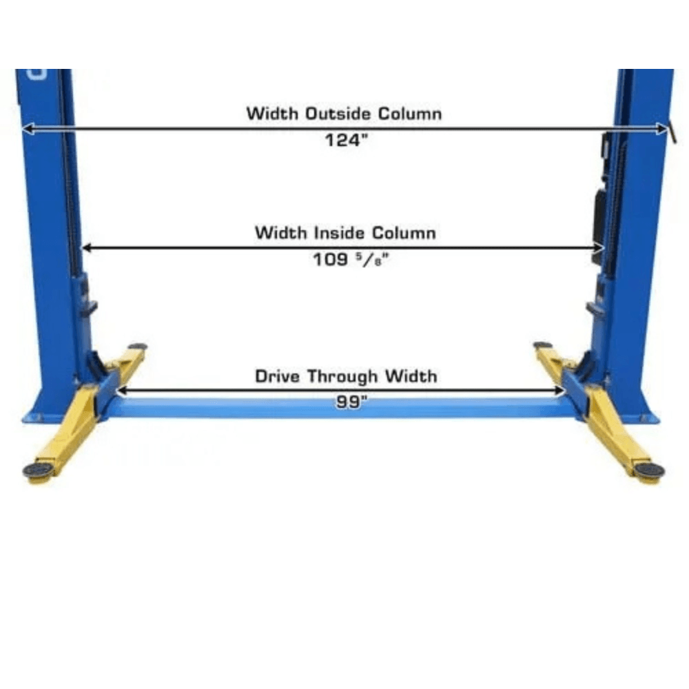 Atlas BP8000 3628.7kg Baseplate 2-Post Lift 2.74m