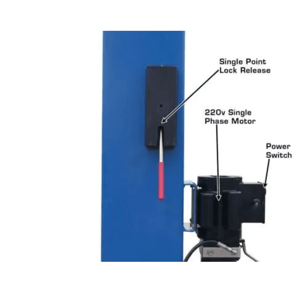 Atlas BP8000 3628.7kg Baseplate 2-Post Lift 2.74m