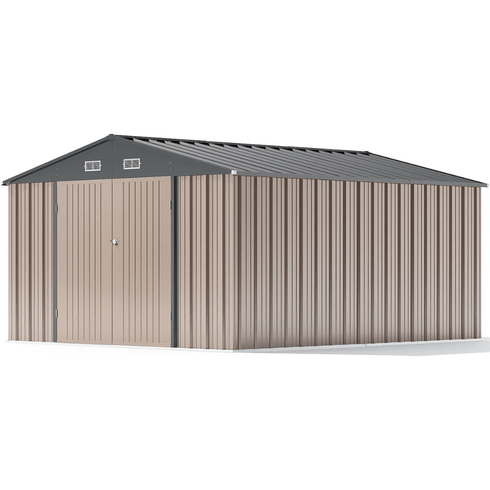 Patiowell 3m x 3.7m Metal Storage Shed 11.1 sq m