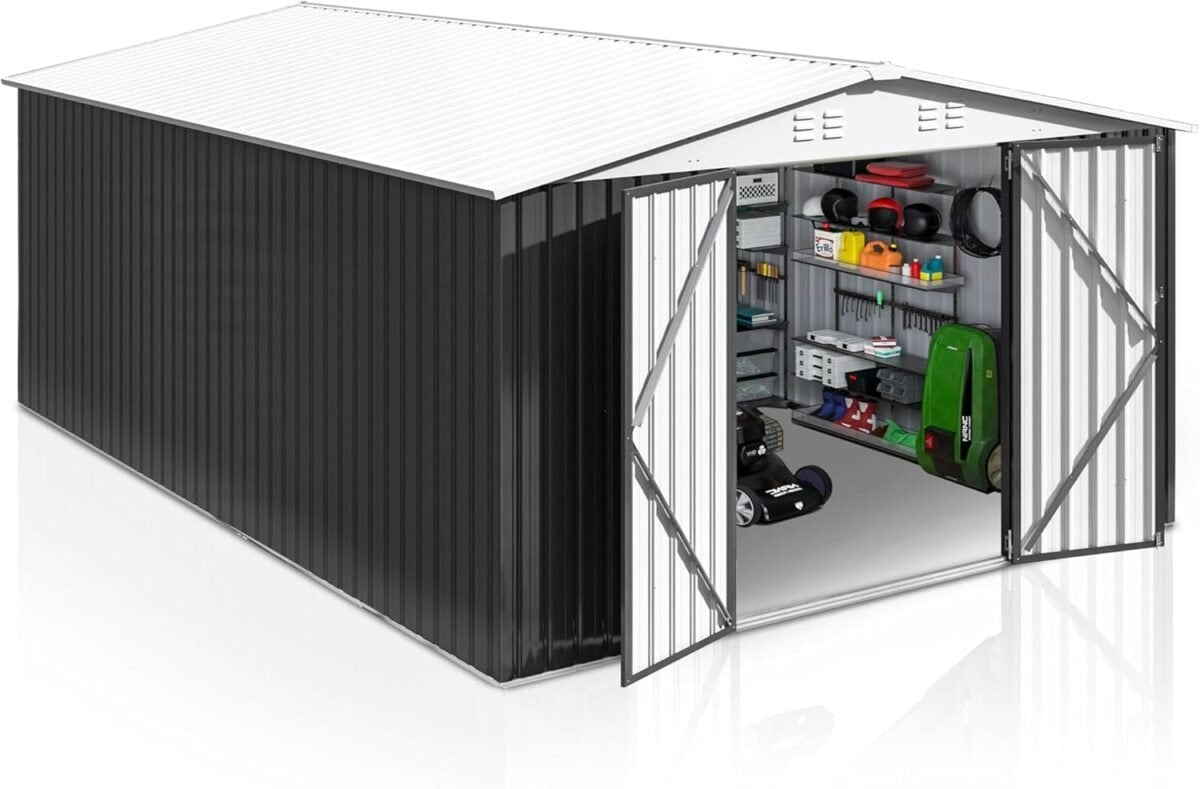 Patiowell Metal Storage Shed 3.05m x 3.66m