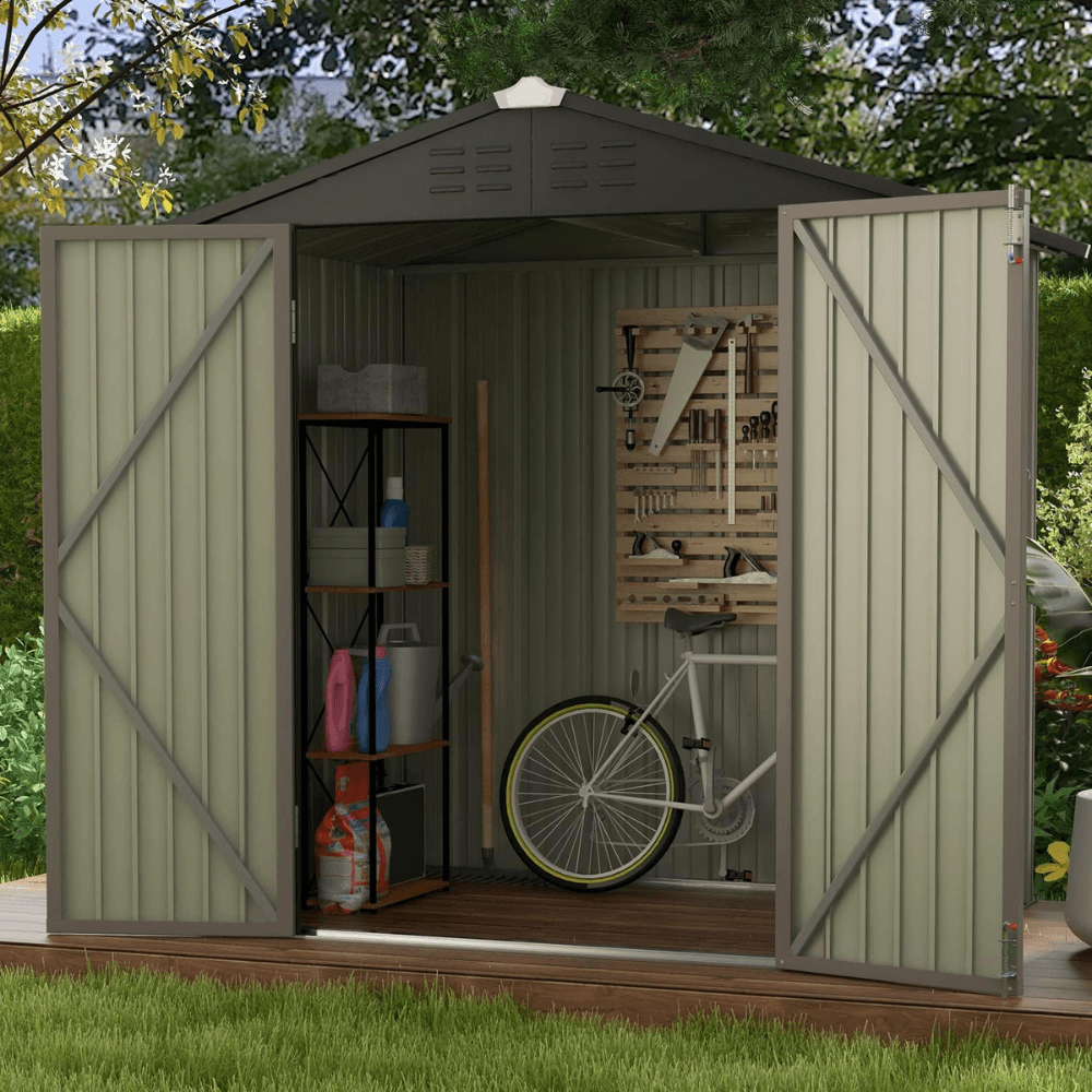 Patiowell Outdoor Storage Metal Shed 1.8m x 1.2m