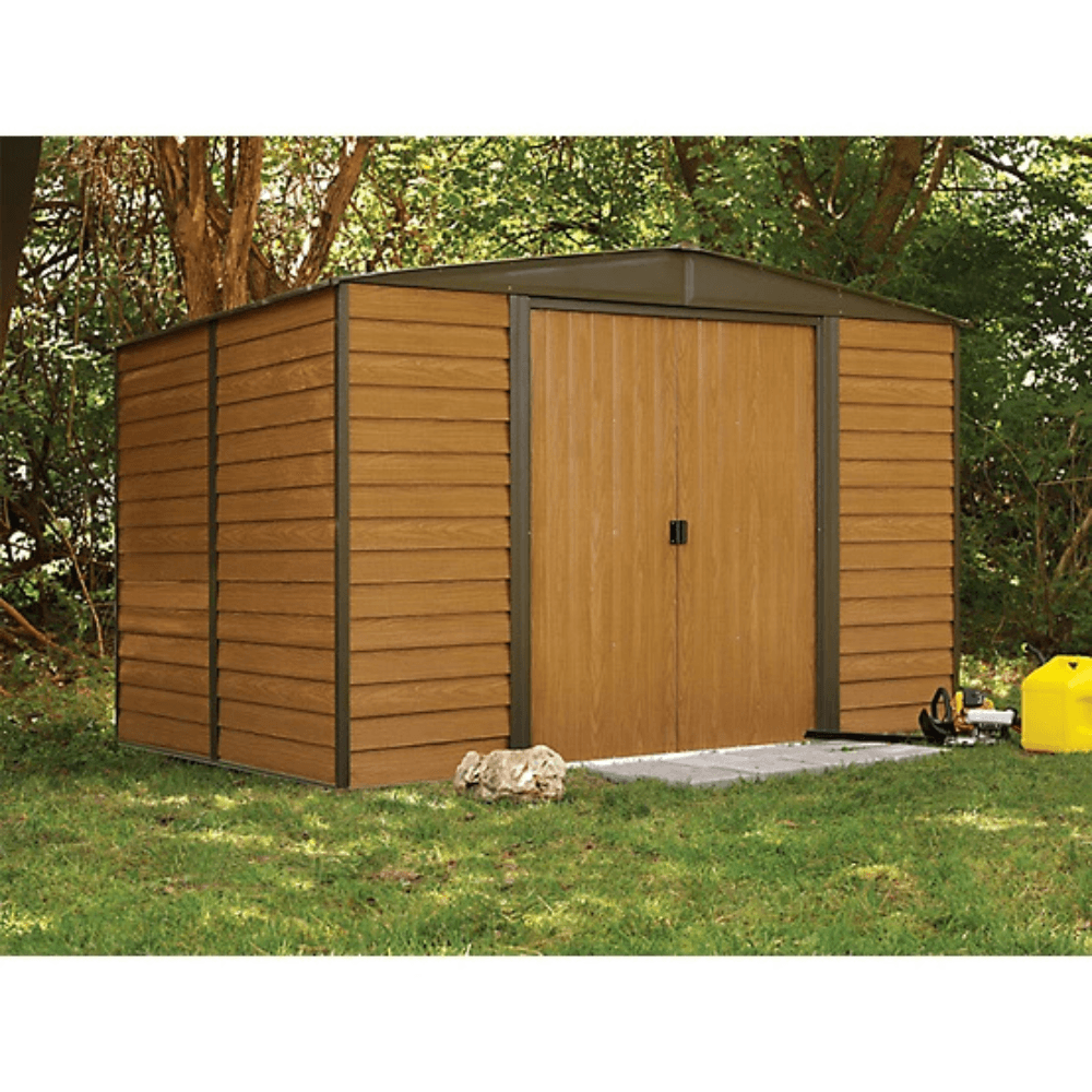 Arrow Woodridge Storage Shed Woodgrain 3.05m x 2.44m