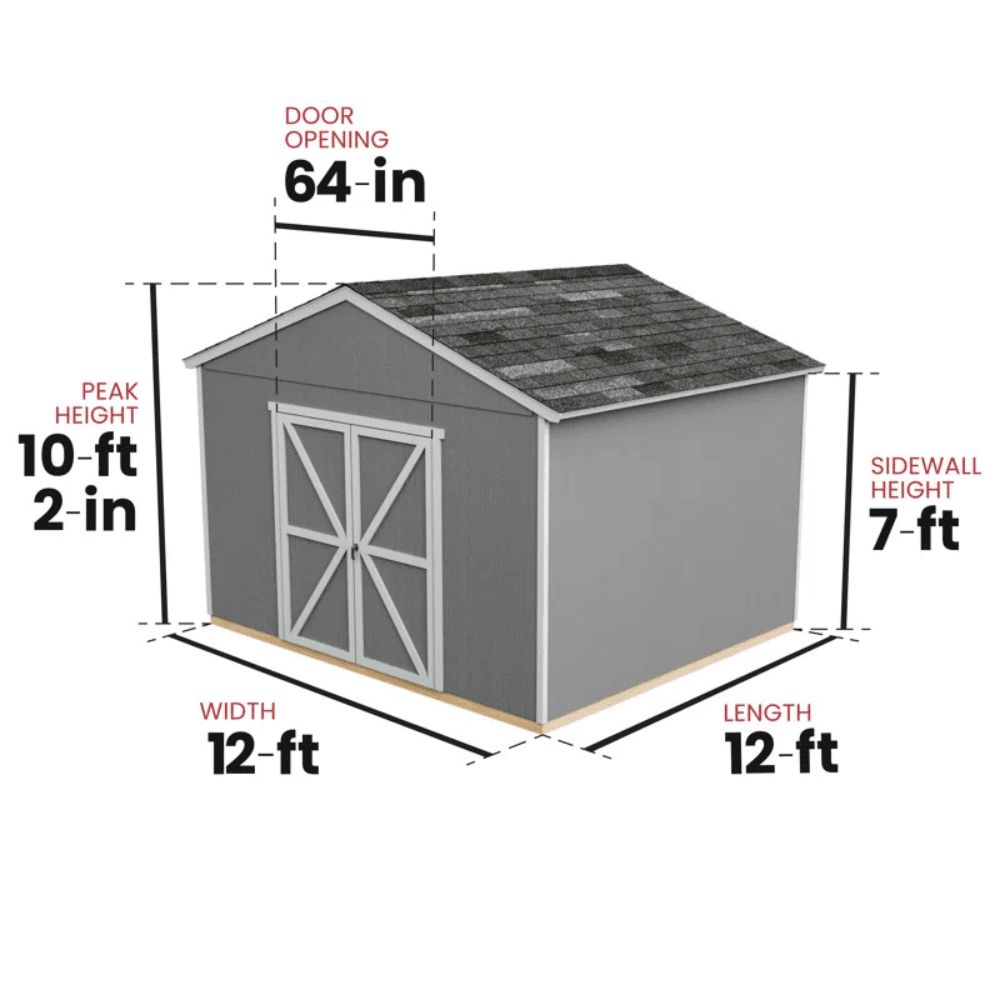 Astoria 3.7m x 3.7m Outdoor Wood Storage Shed