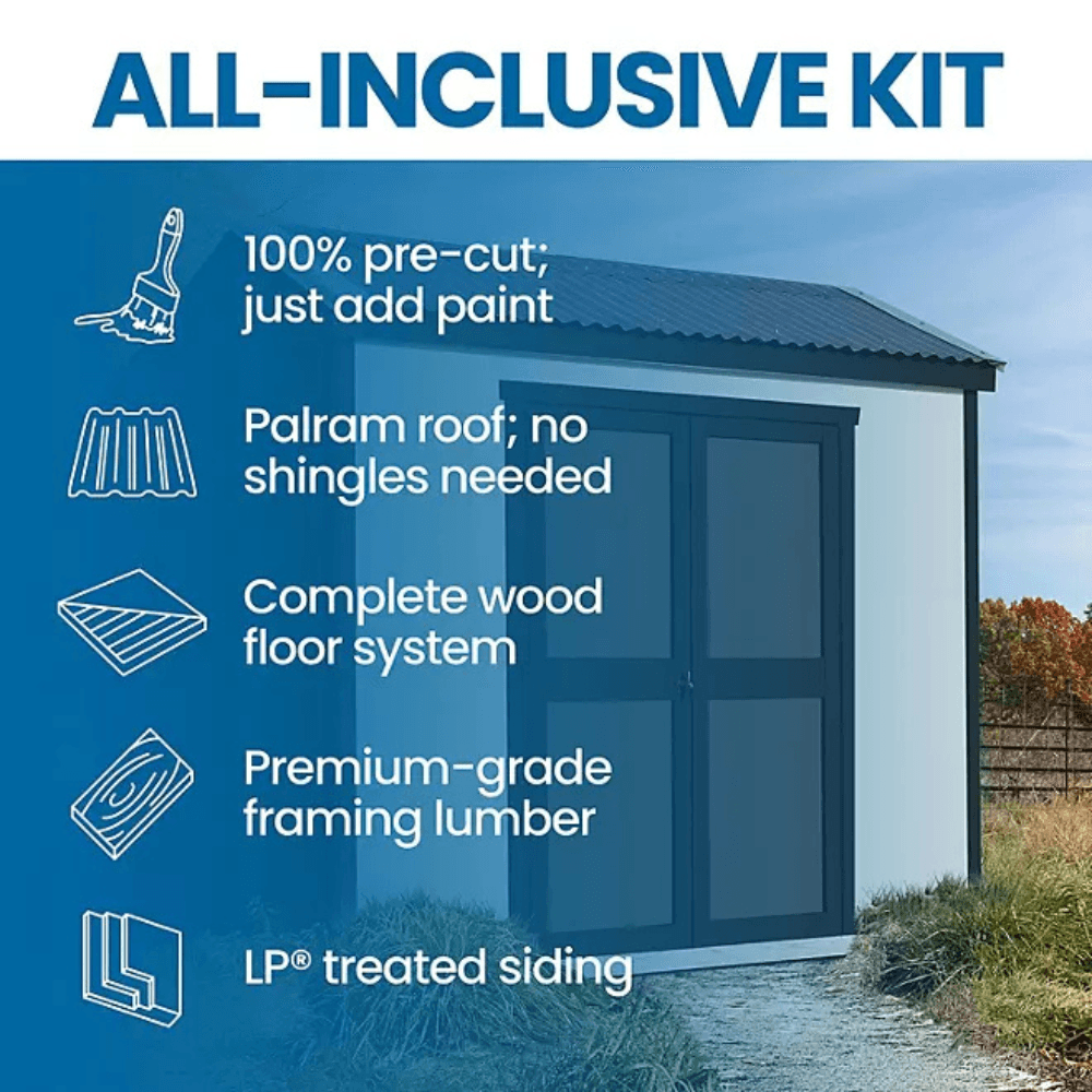 Gardena Outdoor Wood Utility Shed 2.44m x 1.83m