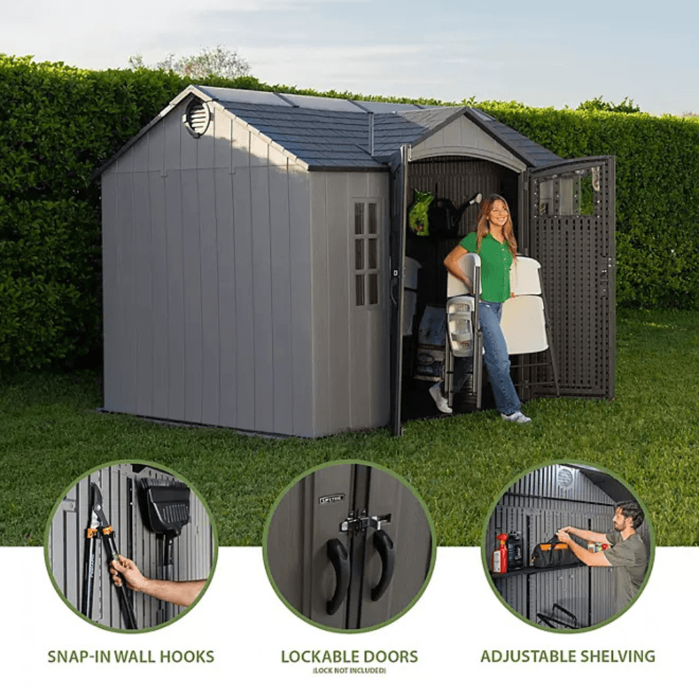 Lifetime Outdoor Storage Shed 3.05m x 2.44m