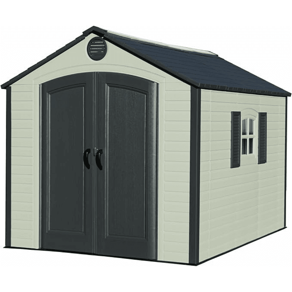 Lifetime 60238 2.4m x 3m Plastic Storage Shed With Floor