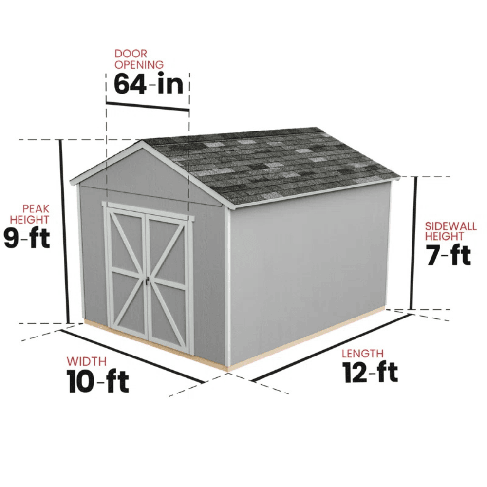 Rookwood 3m x 3.7m Wood Storage Shed With Floor