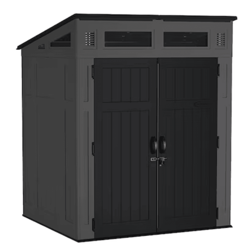 Suncast Modernist BMS6583T Resin Storage Shed 1.9m x 1.7m Gray