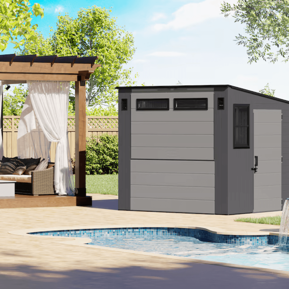 Suncast Cabana Outdoor Storage Shed With Floor 2.4m x 2.1m