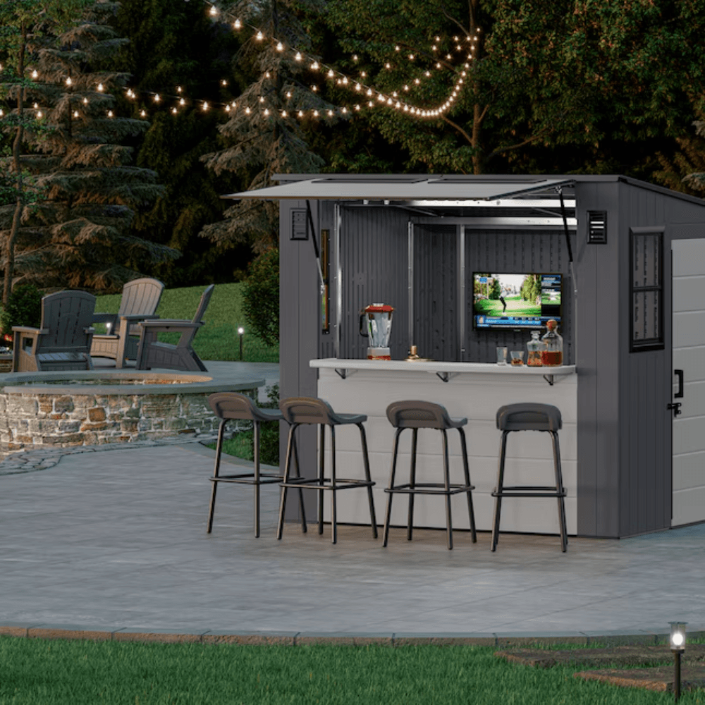 Suncast Cabana Entertainment Resin Storage Shed 2.44m x 2.13m