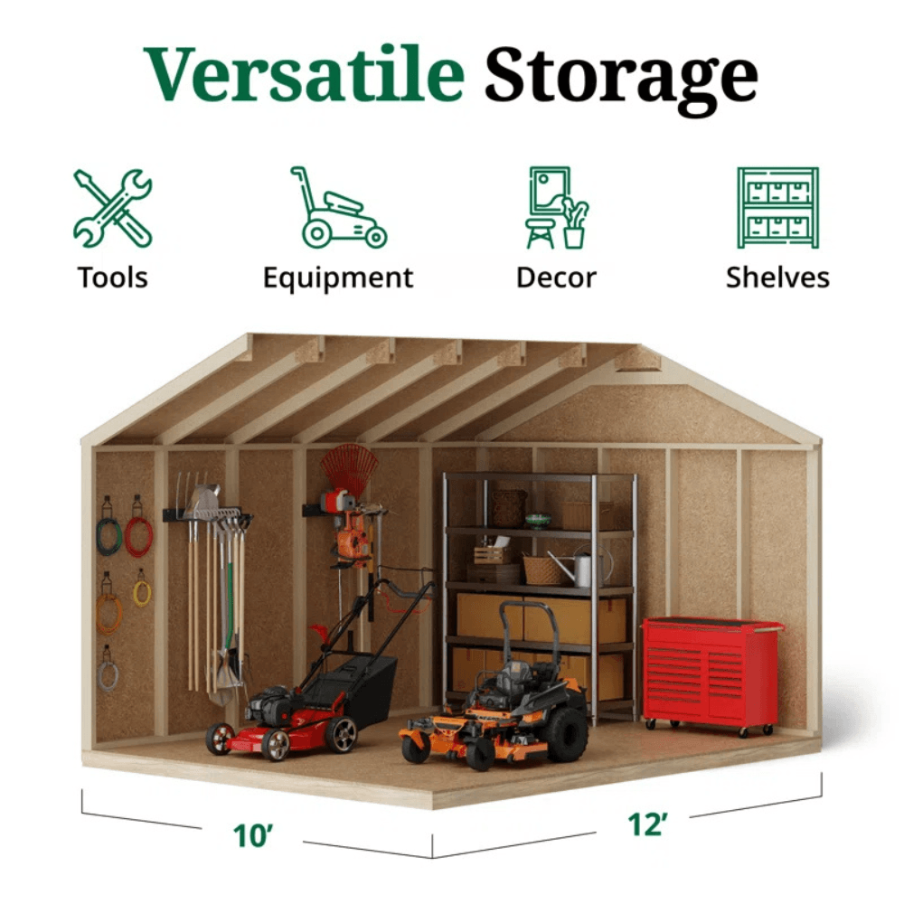Little Cottage Co. Value Workshop Outdoor Wood Storage Shed