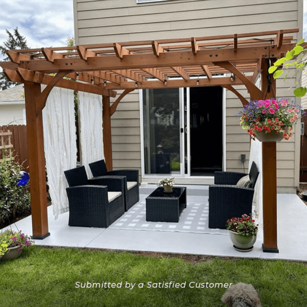 Backyard Discovery Cedar Wood Pergola 3.66m x 3.05m