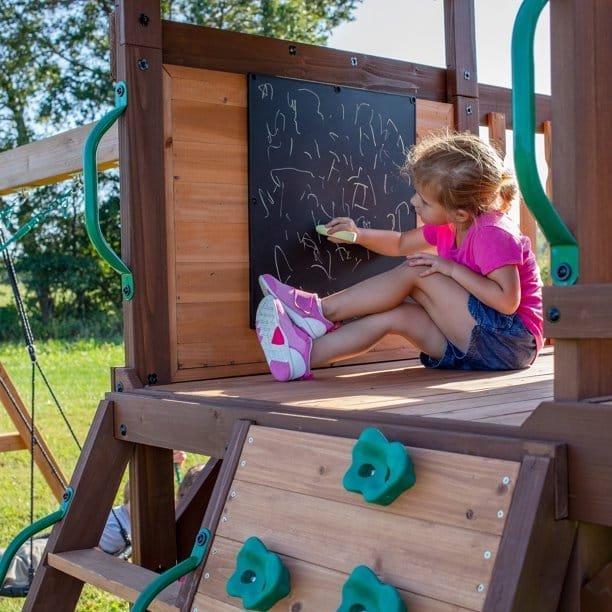 Backyard Discovery Cedar Cove Wooden Swing Set