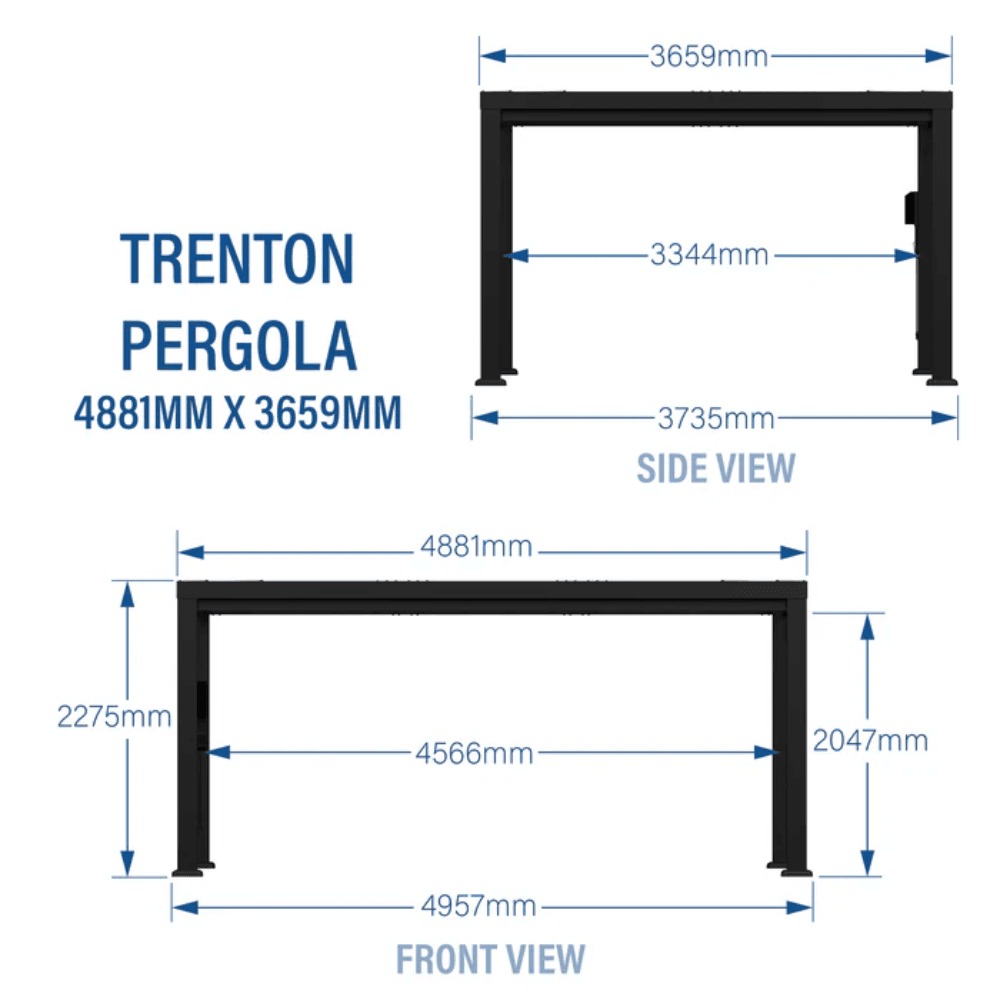 Backyard Discovery Trenton 4.9x3.7m Steel Pergola