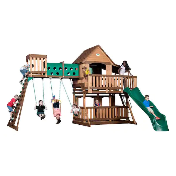 Backyard Discovery Woodridge Elite Wooden Swing Set
