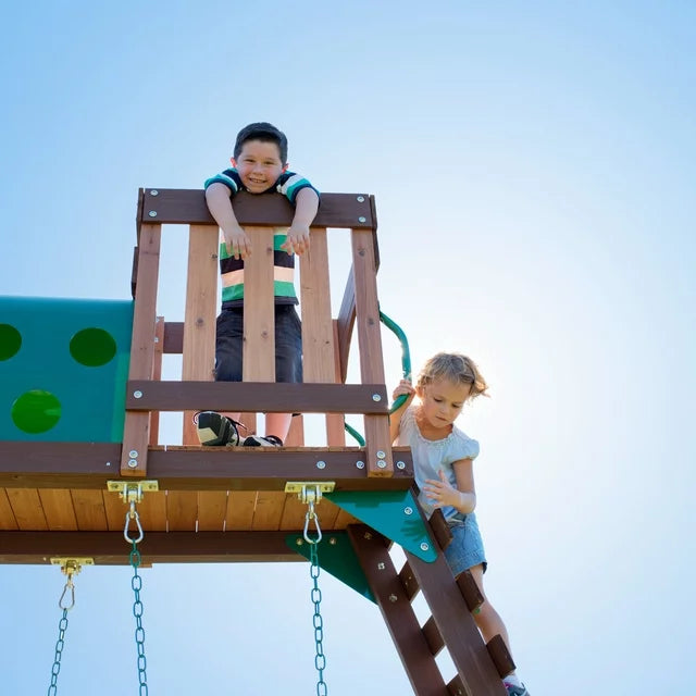 Backyard Discovery Woodridge Elite Wooden Swing Set