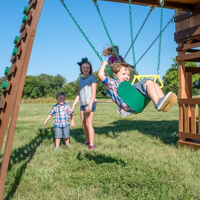 Backyard Discovery Woodridge Elite Wooden Swing Set