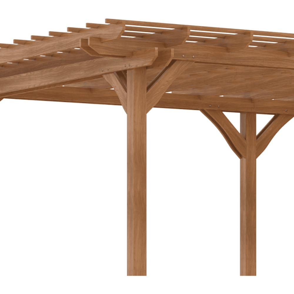 Outsunny DIY Deck Outdoor Wood Pergola 3.66m x 6.1m