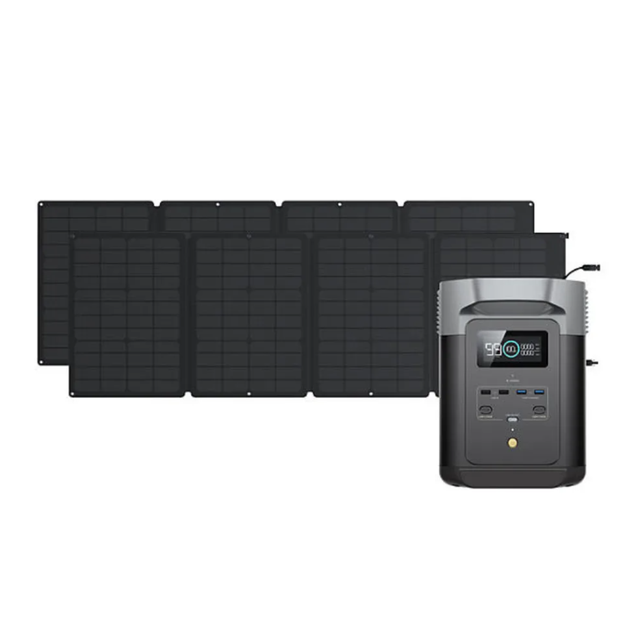 EcoFlow DELTA 2 950 Portable Power Station With 2x 110W Solar Panels