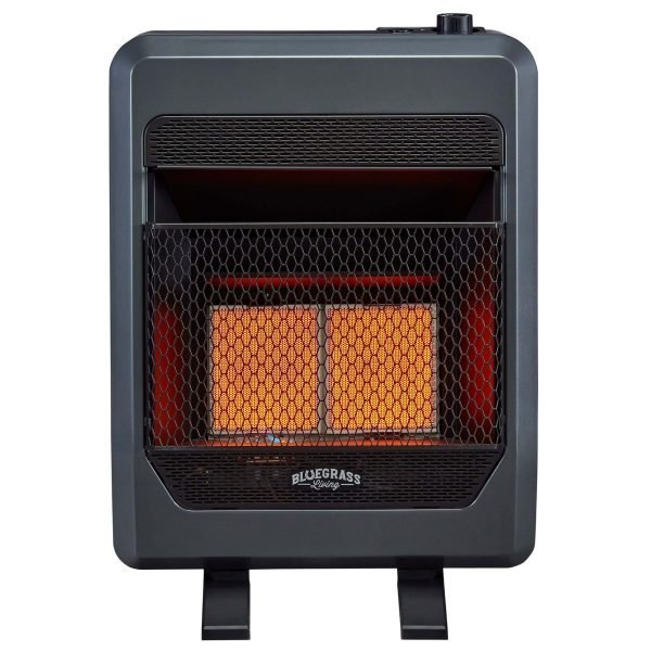 Bluegrass Living B20TNIR-BB Natural Gas Vent Free Space Heater 20000 BTU