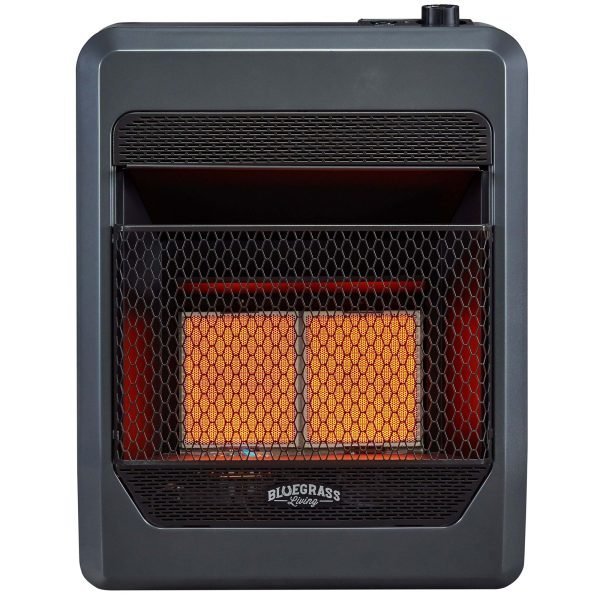 Bluegrass Living B20TNIR-BB Natural Gas Vent Free Space Heater 20000 BTU