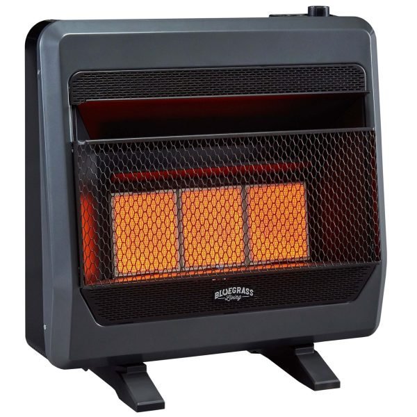 Bluegrass Living B30TNIR-BB Vent Free Gas Space Heater 64.8cm x 21.6cm