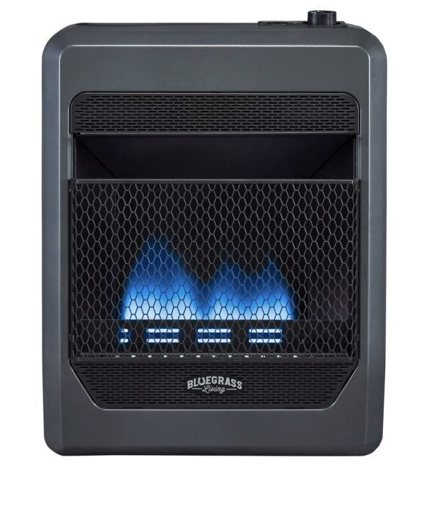 Bluegrass Living B20TPB-BB Vent Free Blue Flame Gas Heater 61.2cm x 46.9cm