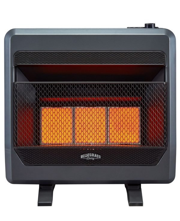 Bluegrass Living B28TPIR-BB Propane Gas Space Heater 64.8cm x 21.6cm