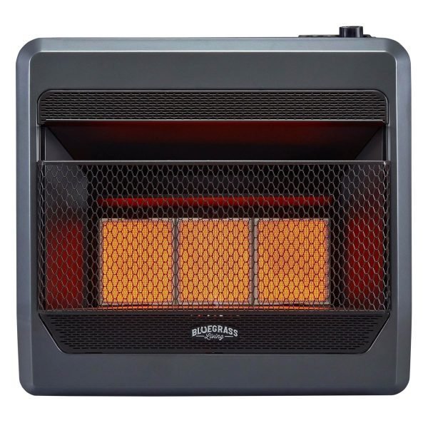 Bluegrass Living B28TPIR-BB Propane Gas Space Heater 64.8cm x 21.6cm