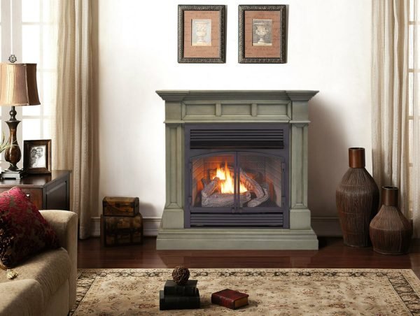 Duluth Forge Dual Fuel Ventless Gas Fireplace Mantel