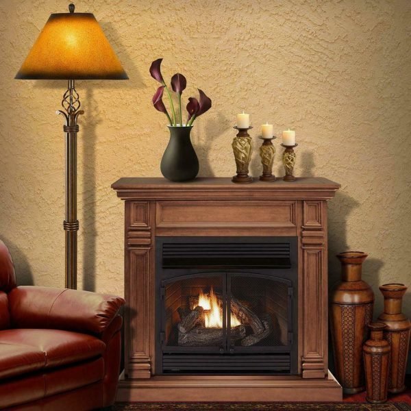 Duluth Forge DFS-400T-2TA Ventless Gas Fireplace Toasted Almond 111.8cm x 40cm