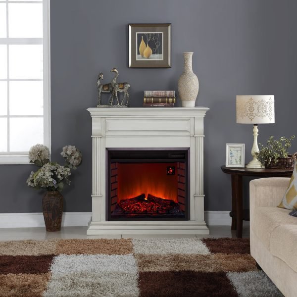 Duluth Forge EL1350-2-AW Electric Fireplace 4600 BTU