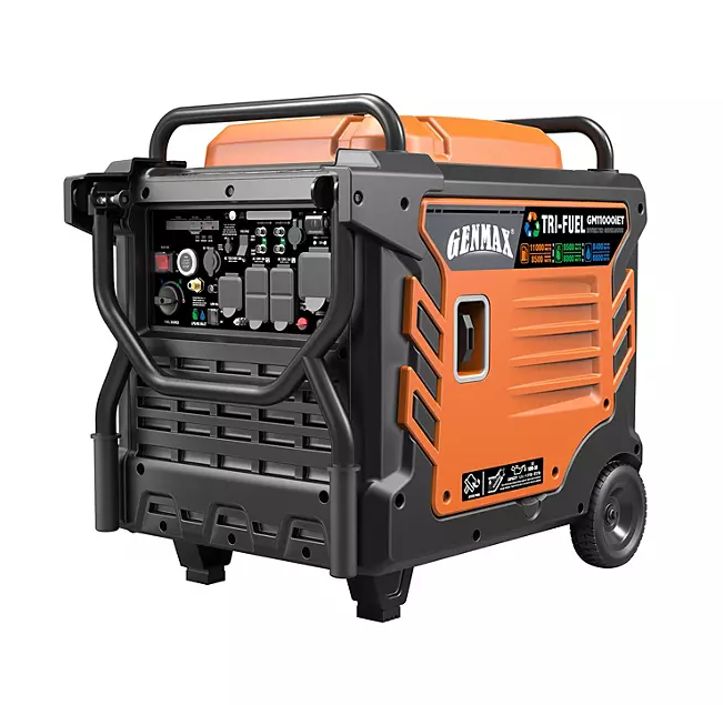 Genmax 11000W Tri-Fuel Portable Inverter Generator