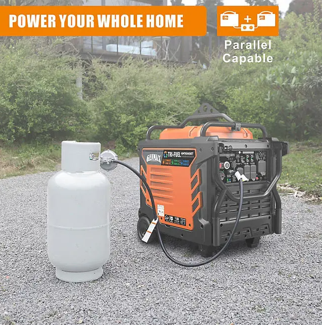 Genmax 11000W Tri-Fuel Portable Inverter Generator