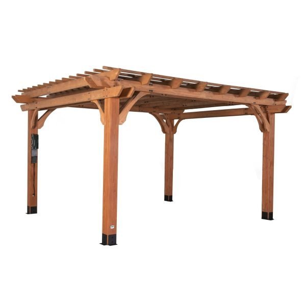 Beaumont Cedar Wood Pergola 4.3m x 3.7m