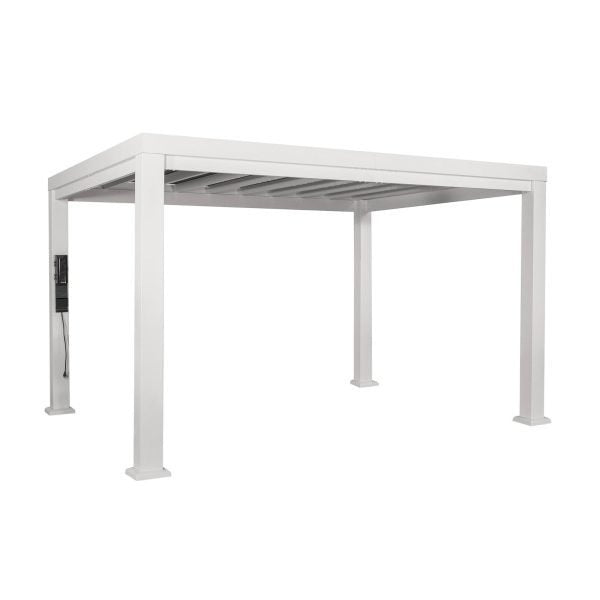 Windham Modern Steel Pergola White 4.27m x 3.05m