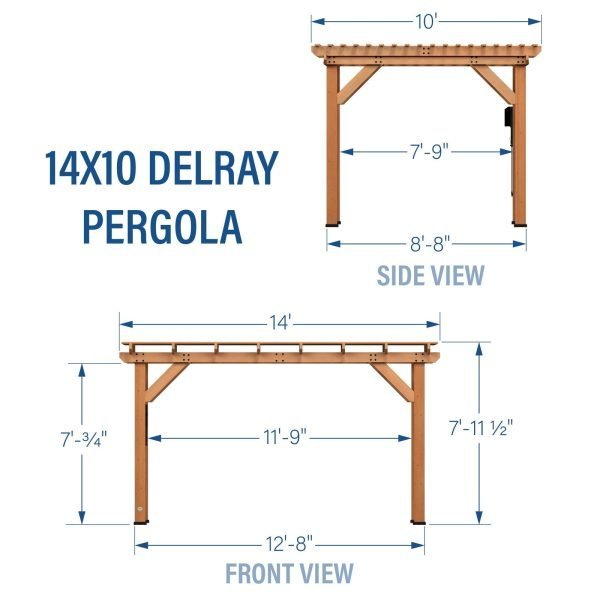 Delray 4.3m x 3m Pergola