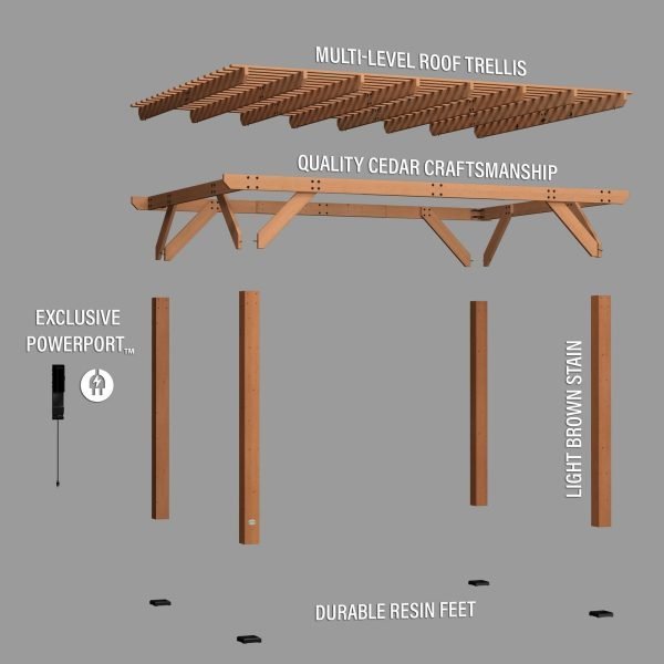Delray 4.3m x 3m Pergola