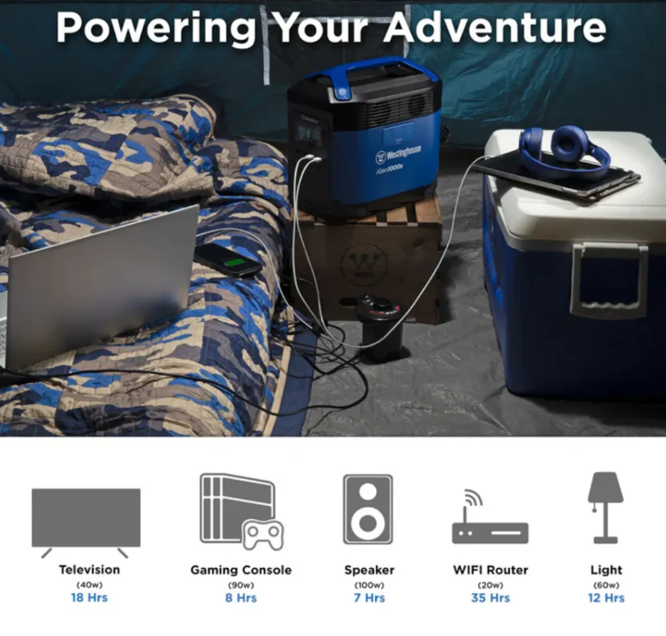Westinghouse iGen1000S Portable Power Station 10.9kg