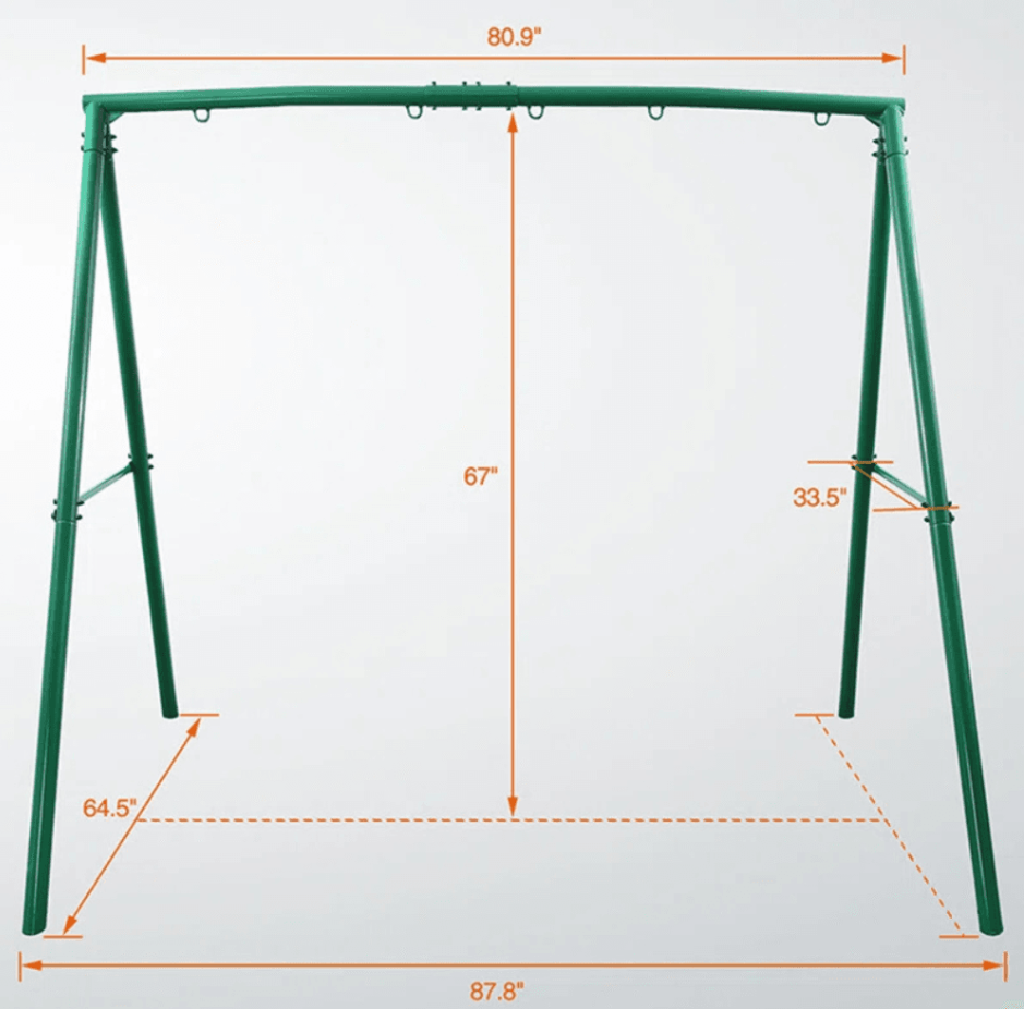 Heavy Duty A-Frame Metal Swing Frame 199.6kg