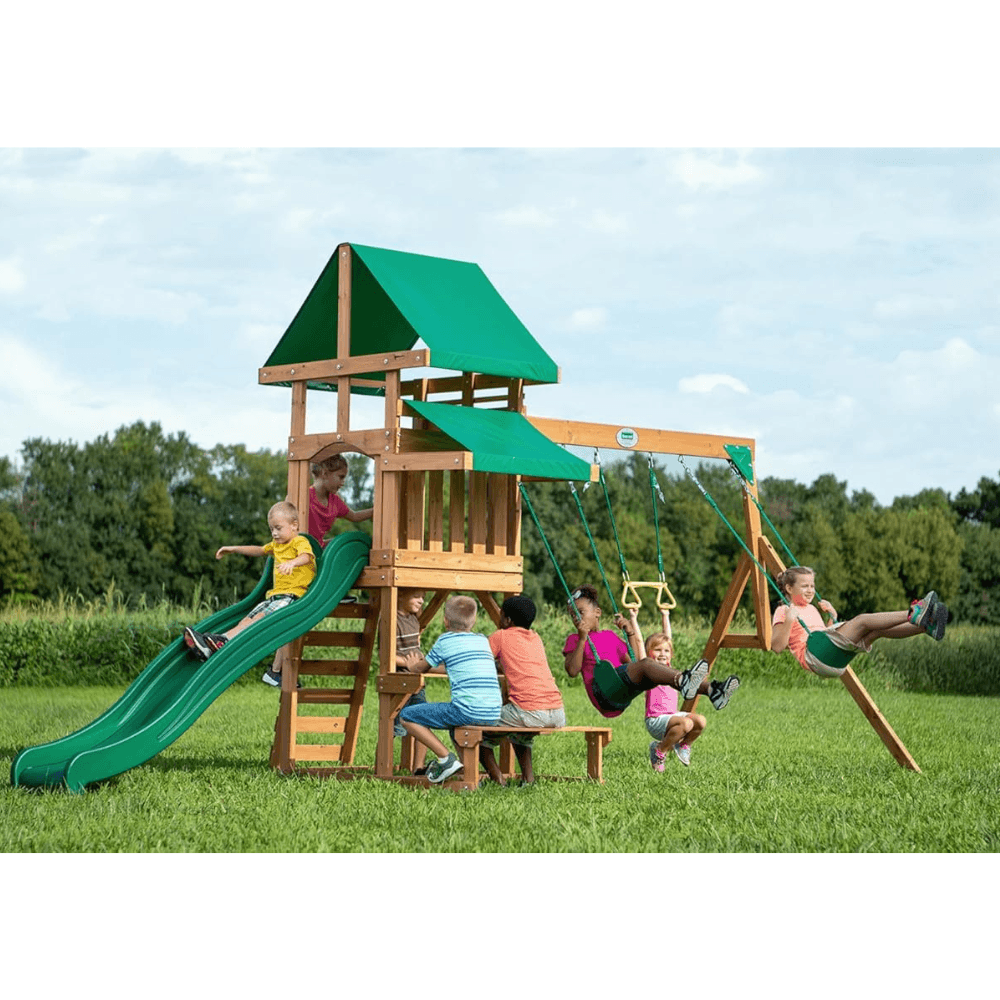 Canyon Creek Wooden Swing Set Playset