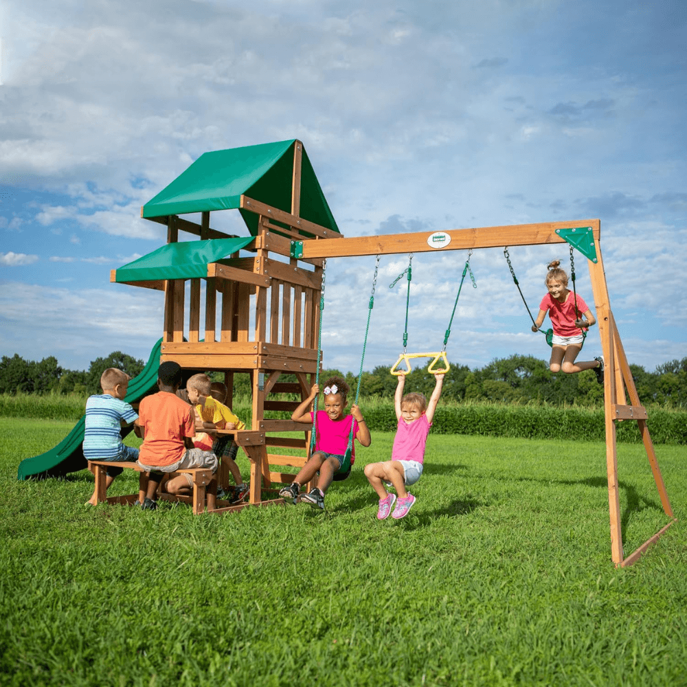 Canyon Creek Wooden Swing Set Playset