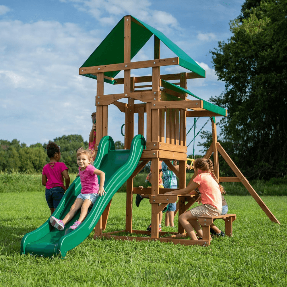 Canyon Creek Wooden Swing Set Playset