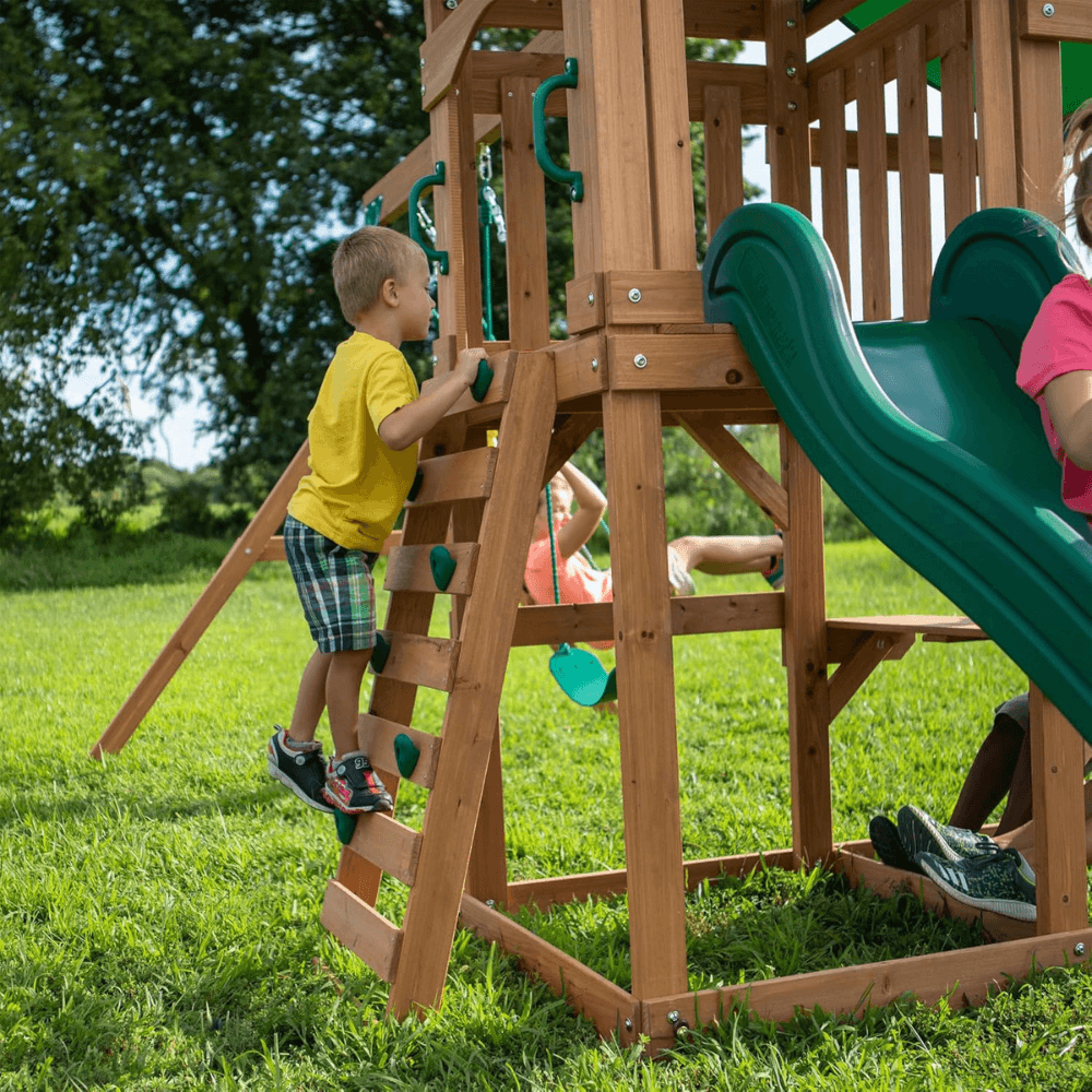Canyon Creek Wooden Swing Set Playset