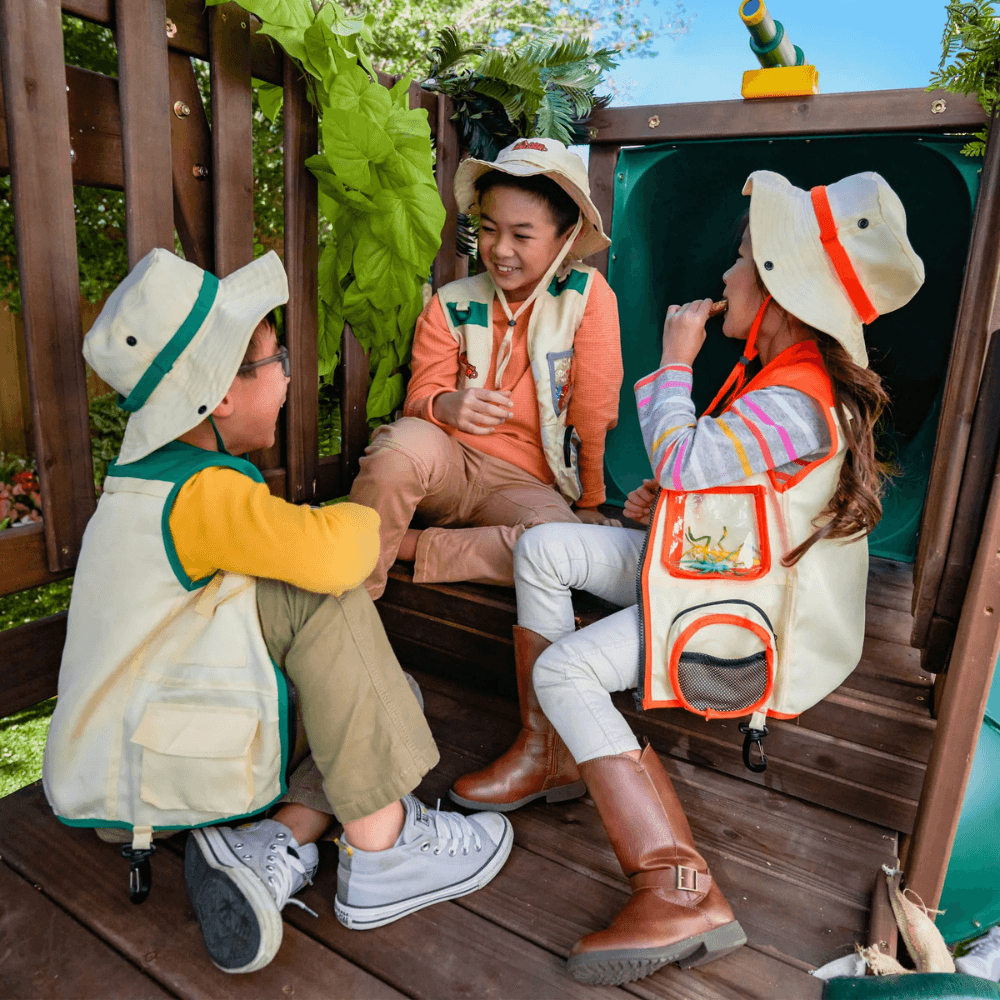 Ranger Retreat Wooden Playset With Tube Slide