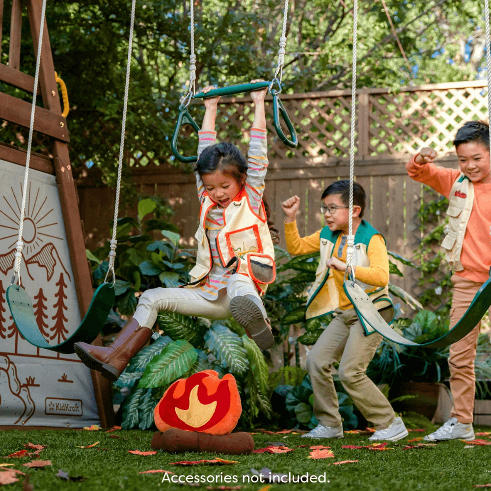 Ranger Retreat Wooden Playset With Tube Slide