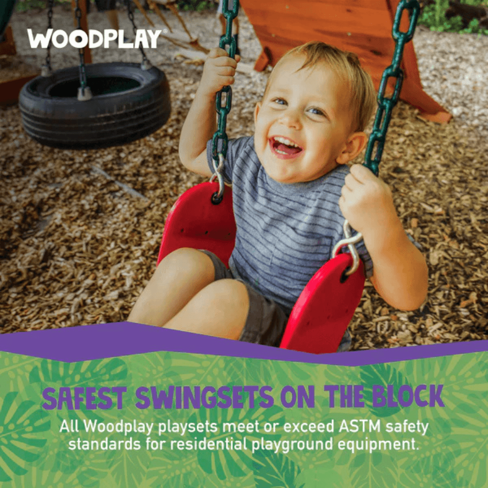 Woodplay Tiger Tower Combo A Wooden Swing Set