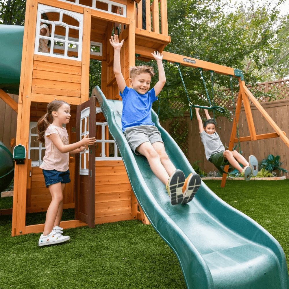 KidKraft Ridgemoor Perch Wooden Swing Set Playset