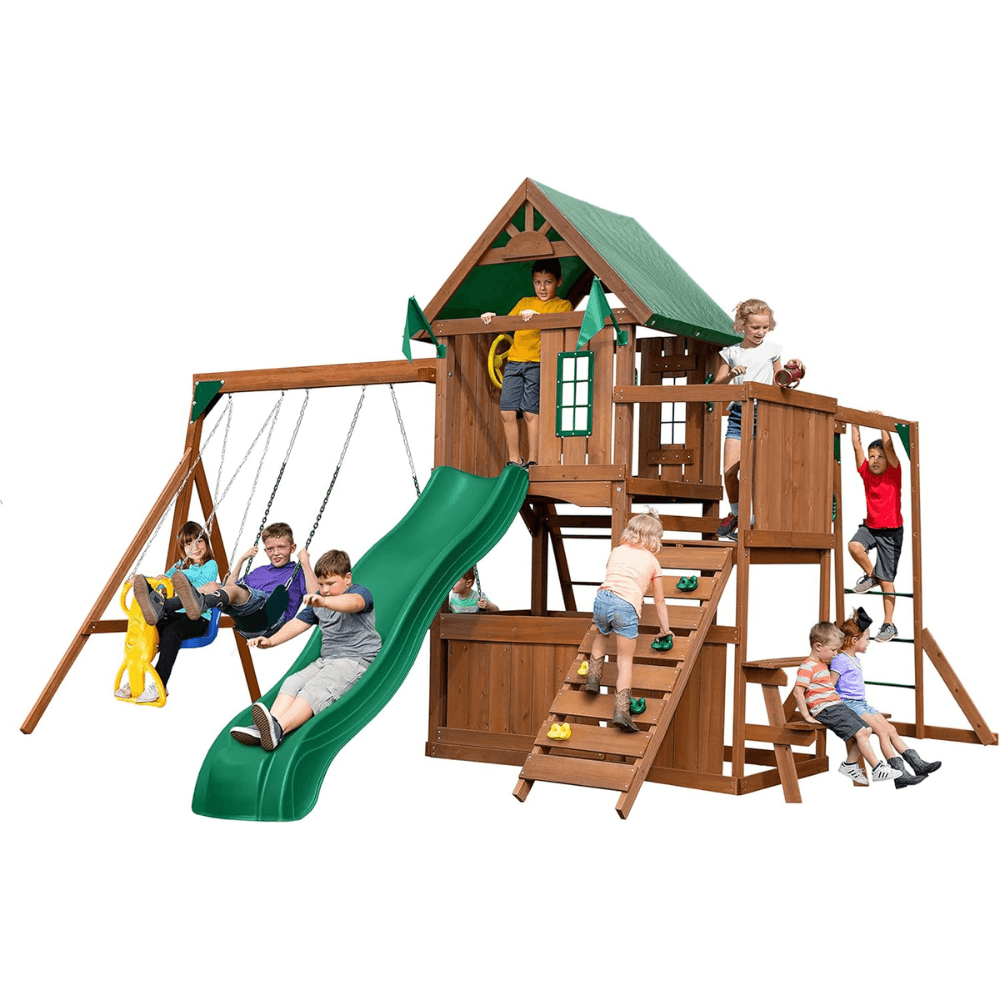 Knightsbridge Plus Complete Wooden Outdoor Playset