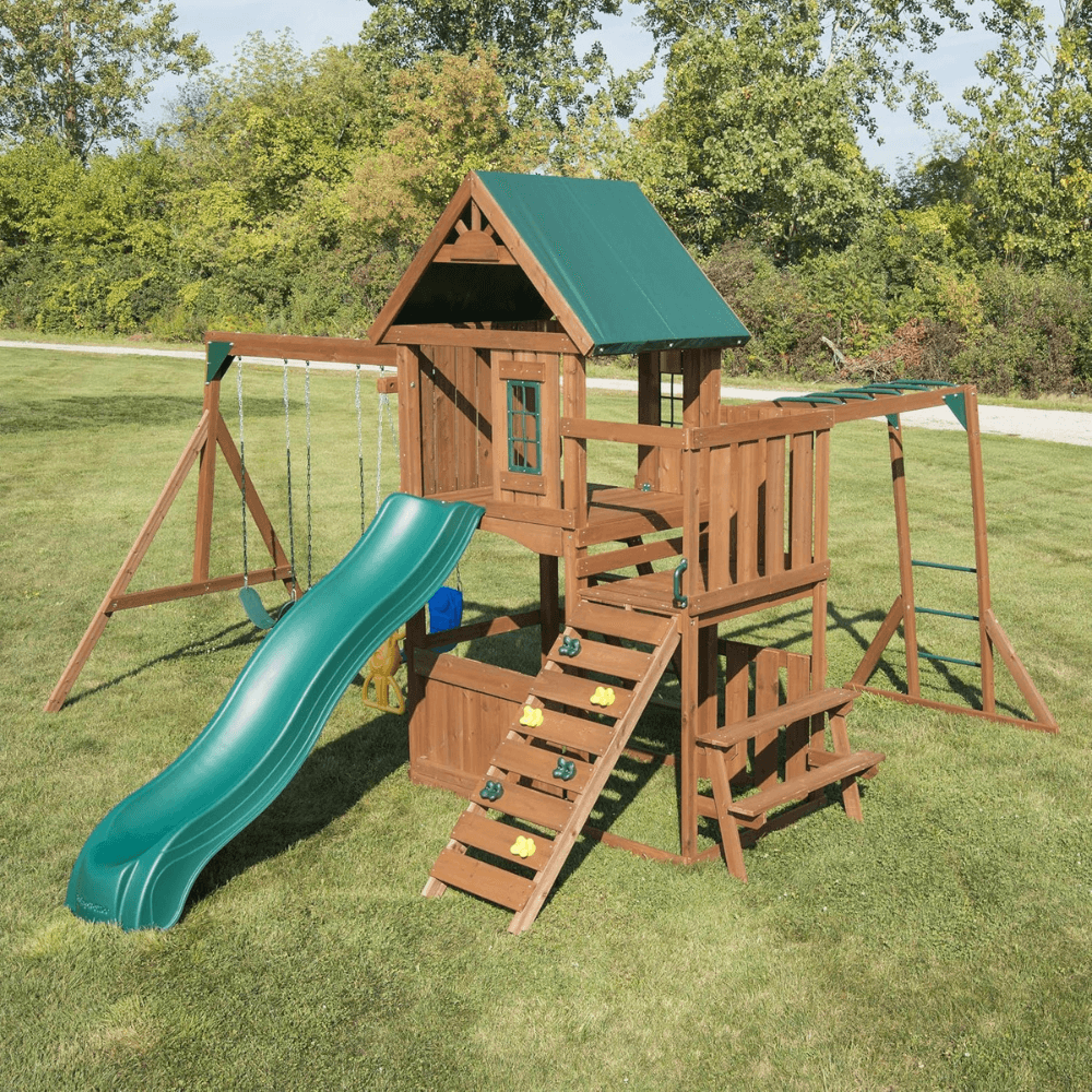 Knightsbridge Plus Complete Wooden Outdoor Playset